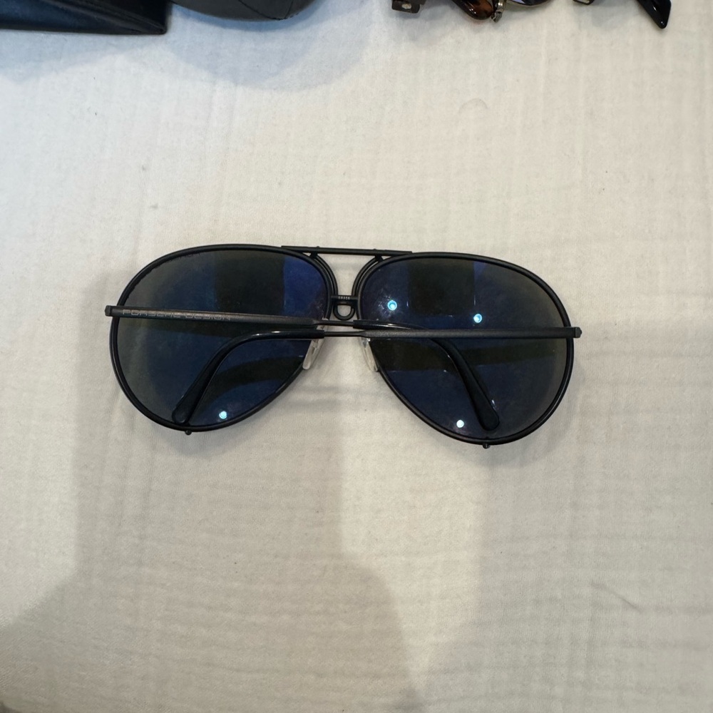 Porsche Design Dark Gray Aviator Shades - Picture 3 of 4